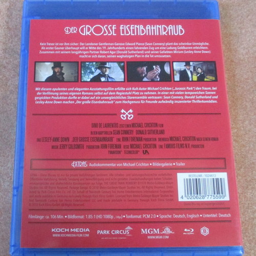 The Great Train Robbery 1978 Blu-ray, Michael Crichton, Koch Media