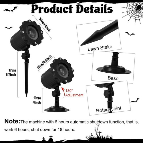 Halloween decorative light projector new, waterproof, LED