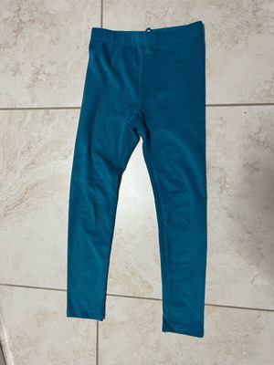 Corduroy pants for girls used, turquoise, size 122 cm