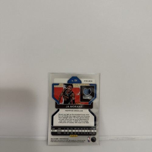2021-22 Panini Prizm Ja Morant NBA 75th Anniversary #194 Grizzlies card
