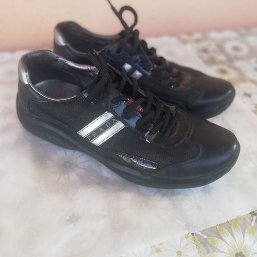 Prada America's Cup men's shoes used, size 43, black