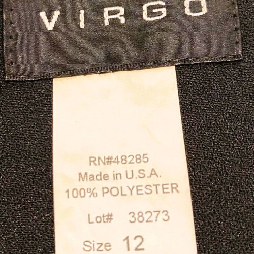 Virgo women's suit new, black, size M/L