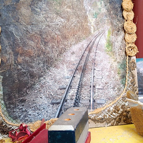 Handmade painting new with photo from Mount Kalavryta