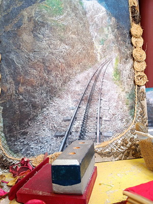 Handmade painting new with photo from Mount Kalavryta