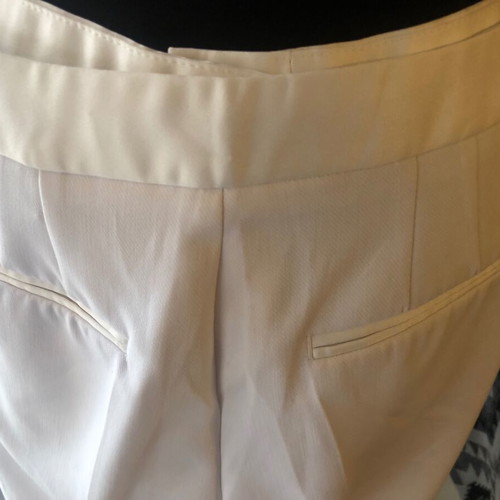 Zara off-white formal pants like new with satin details