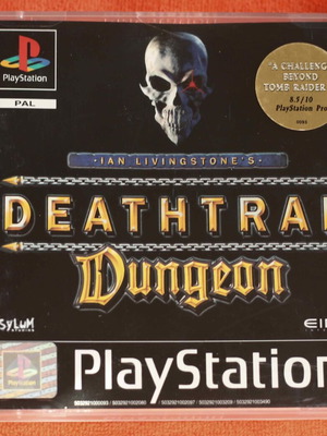 Deathtrap Dungeon PlayStation 1 употребявана, пълна английска версия, черна