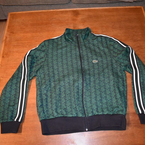 Lacoste jacket green size M fits like S like new