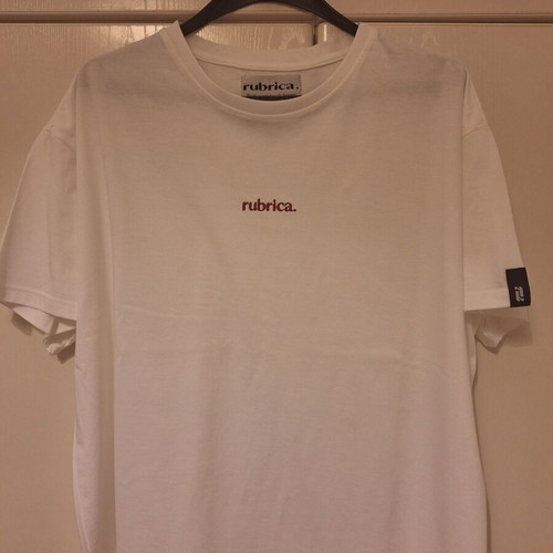 T-shirt with embroidery unisex new, 100% organic cotton, size M