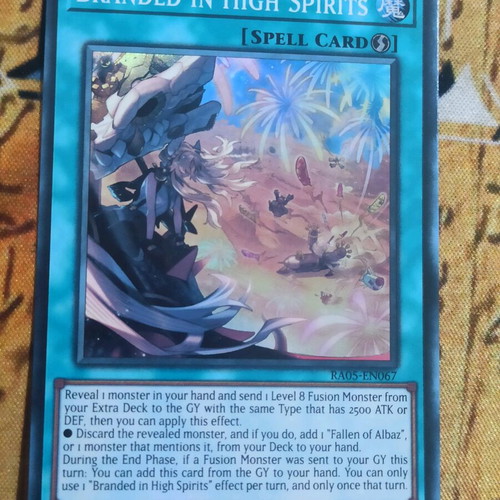 Branded in High Spirits κάρτα Yu-Gi-Oh! σαν καινούργιο, συλλογή RA05