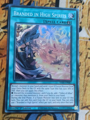 Branded in High Spirits κάρτα Yu-Gi-Oh! σαν καινούργιο, συλλογή RA05