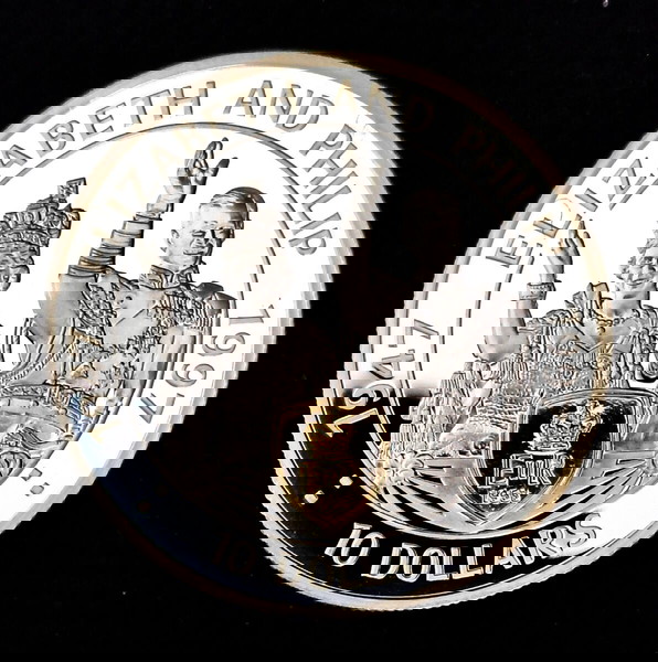 1997 EAST CARIBBEAN STATES - Golden Wedding ** Silver Proof ** coin w COA