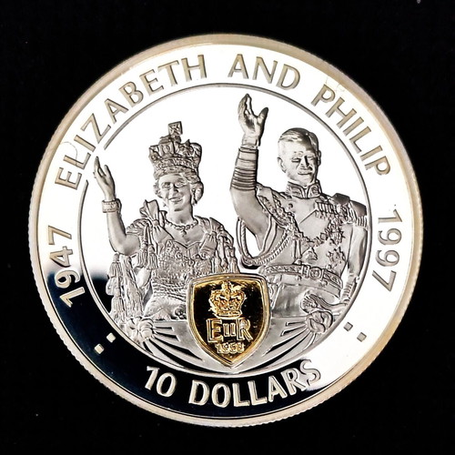 1997 East Caribbean States Silver Proof coin like new with COA