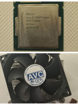 Intel Core i3-4150 processor used with AVC cooler LGA1150/1155