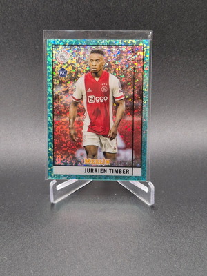 2020-21 Topps Merlin Aqua Refractor Jurrien Timber #9 Rookie RC used