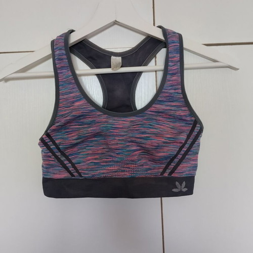 Sports bra used in Small Medium size pink multicolor
