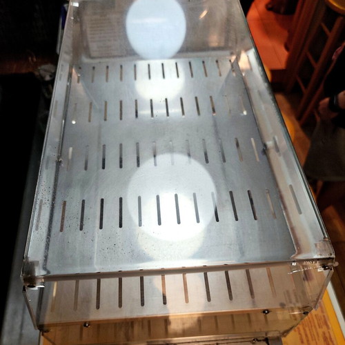 Sirman heated display case like new, tabletop with 2 levels
