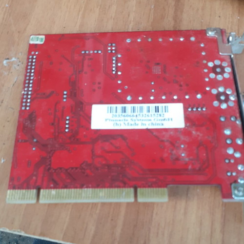 Pinnacle TV Card used