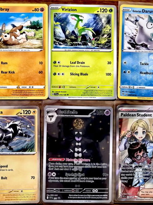 Pokémon Lot with Gothitelle IR, Paldean Student FA, Greedent ex, and more