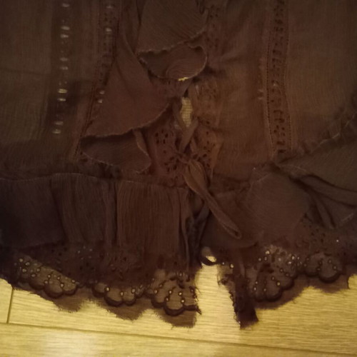 Silk blouse Annarita N brown size M/L like new