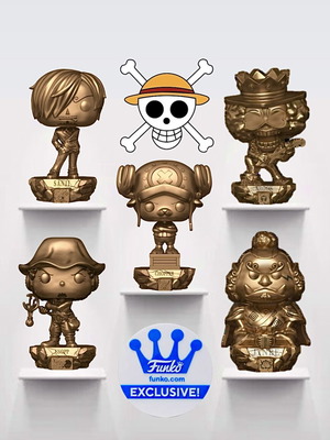 Funko Pop One Piece Bronze Collection new, pack of 5 figures