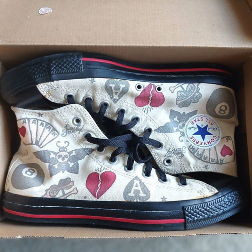 Converse Chuck Taylor All Star Sailor Jerry Death or Glory sneakers like new, EU 44