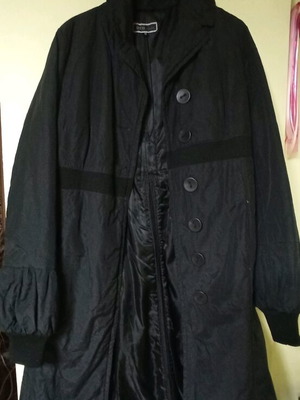 Women's coat used black trench fall outerwear