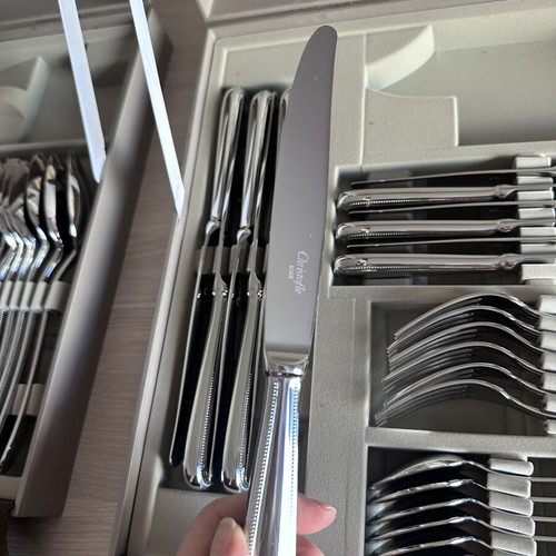 Christofle cutlery set 12 pcs with case