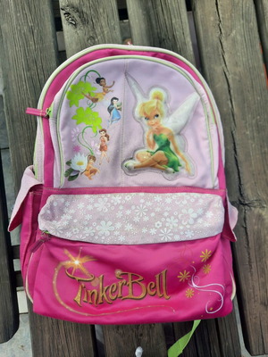 Disney Tinkerbell school bag used with many compartments