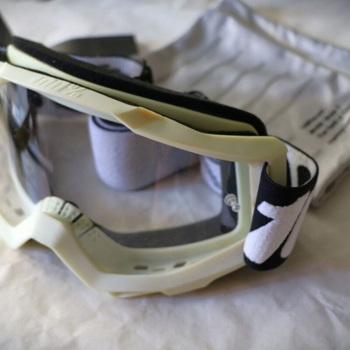 100% Strata 2 goggles with clear lens for motocross helmet new