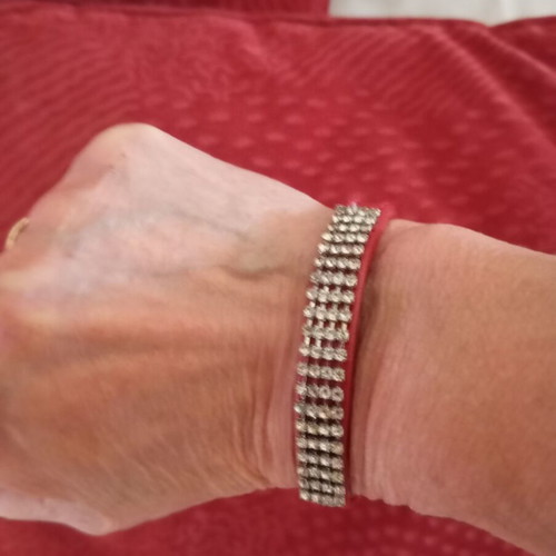 Bracelets like new, red and gold colors