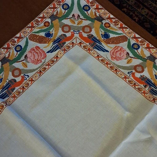 Handmade Tablecloth Like New, Fine Italian Itamina 68×68 cm