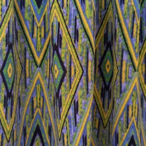 Jennifer Lopez strapless dress like new, blue multicolor, size M