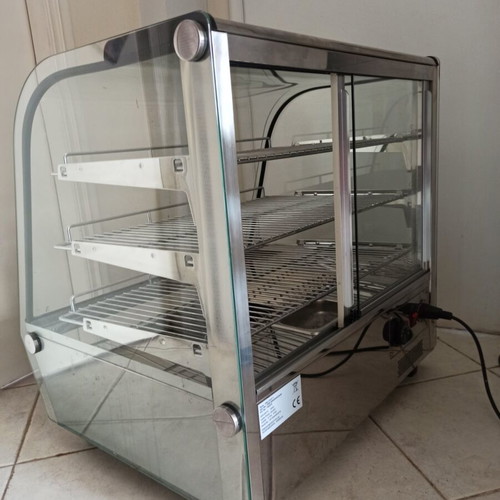 Fresh Profi heated display case like new, 3 shelves, 67x58x67 cm
