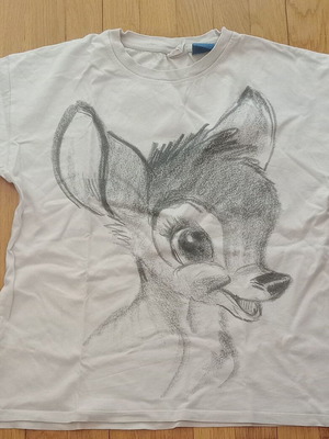 Disney Bambi T-shirt used, girls 9 years, Zara, size 134 cm