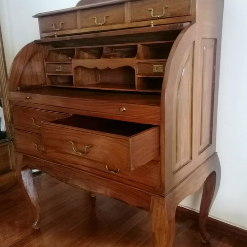 Vintage secretary desk like new solid wood