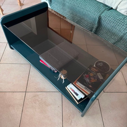 La Redoute Ericson coffee table with lacquered wood and reinforced glass