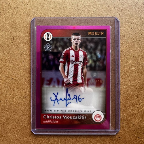 Topps Merlin Rookie Christos Mouzakitis /199 Autograph Olympiacos