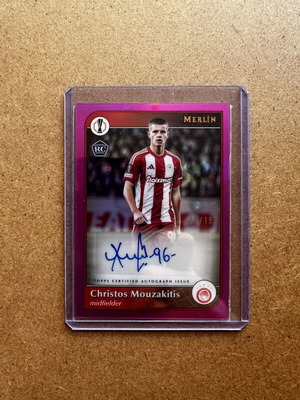 Topps Merlin Rookie Christos Mouzakitis /199 Autograph Olympiacos