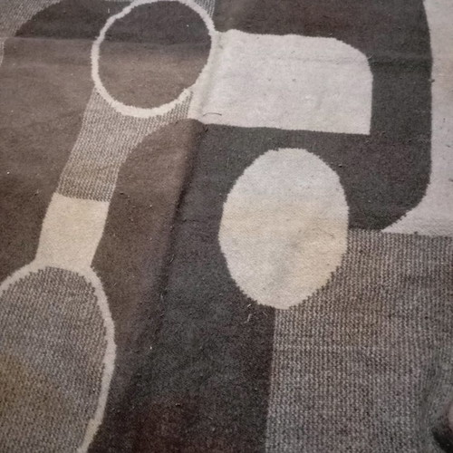 Mohair rug used 1.70x2.70 old made from goat hair