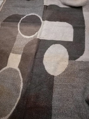 Mohair rug used 1.70x2.70 old made from goat hair