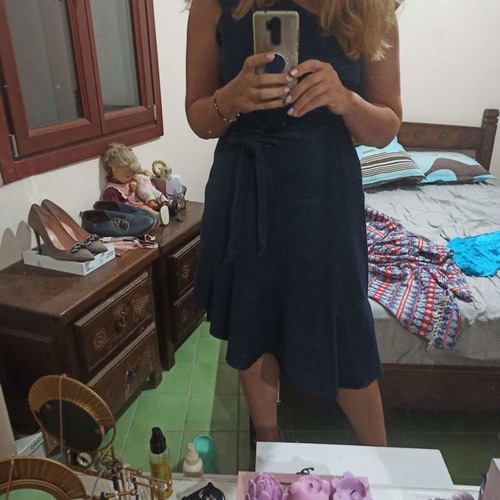 Coast dress used, dark blue, size L