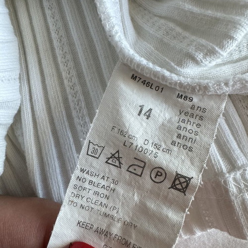 Kookaï Ribbed Tank Top XS like new, white, vintage Y2K style