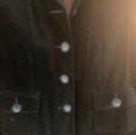Madeleine velvet blazer new, black, size L