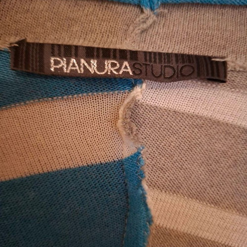 Pianura Studio Long Cardigan one size like new, white and blue