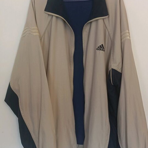 Vintage Adidas Track Jacket Cream/Navy like new, 90s style
