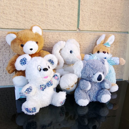 Large plush toys like new, pack of 5, 30-40 cm