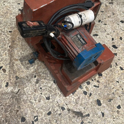 Stationary wood circular saw used, cast iron base