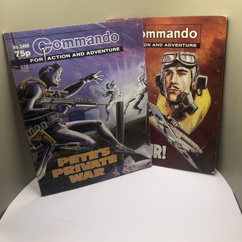 Commando comics booklets used, set of two