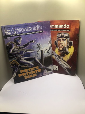 Commando comics booklets used, set of two