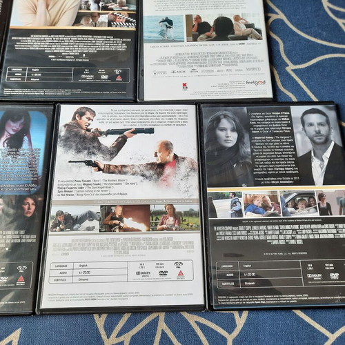 Hollywood Blockbuster DVD set like new with Greek subtitles, 10 movies
